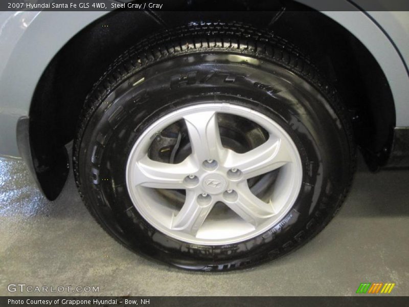 Steel Gray / Gray 2007 Hyundai Santa Fe GLS 4WD