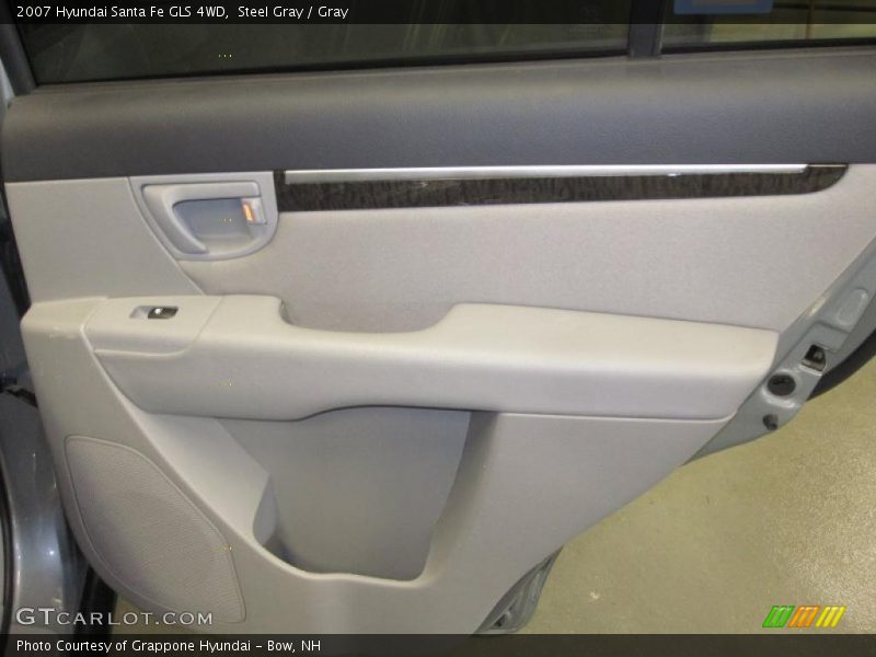Steel Gray / Gray 2007 Hyundai Santa Fe GLS 4WD