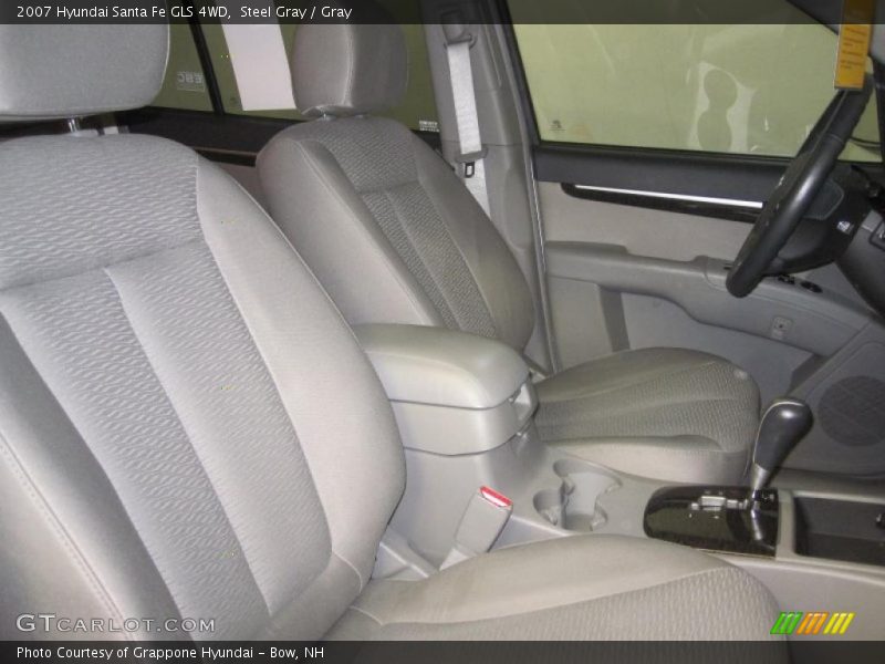 Steel Gray / Gray 2007 Hyundai Santa Fe GLS 4WD