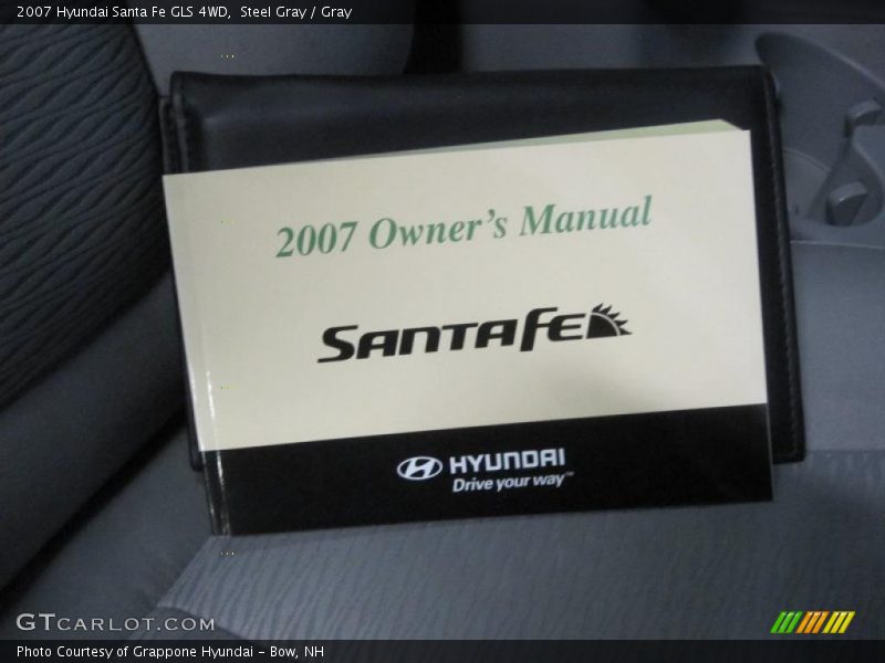 Steel Gray / Gray 2007 Hyundai Santa Fe GLS 4WD