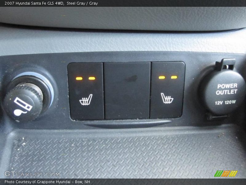 Steel Gray / Gray 2007 Hyundai Santa Fe GLS 4WD