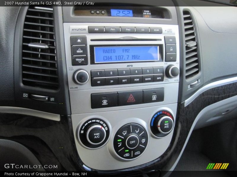 Steel Gray / Gray 2007 Hyundai Santa Fe GLS 4WD