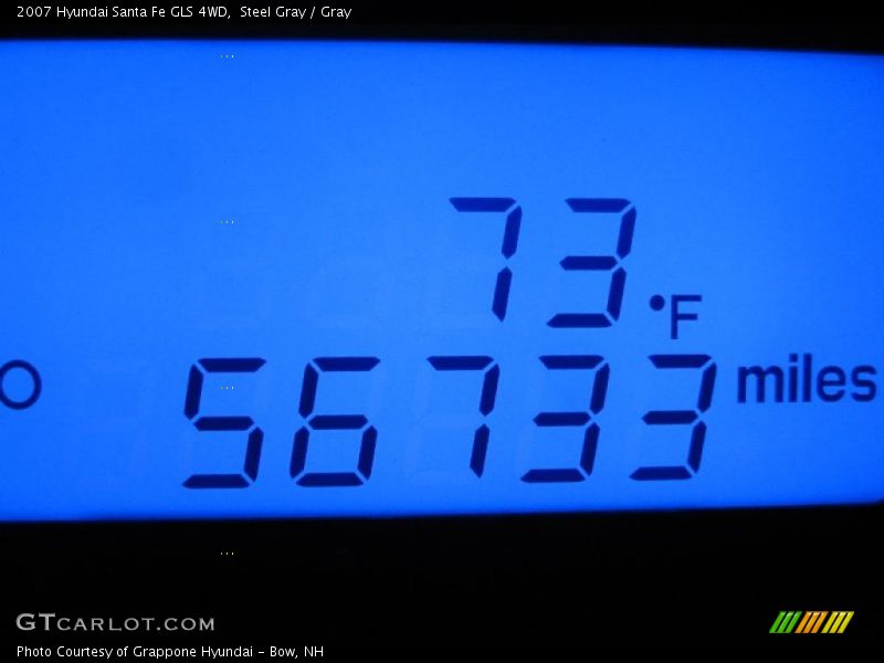 Steel Gray / Gray 2007 Hyundai Santa Fe GLS 4WD