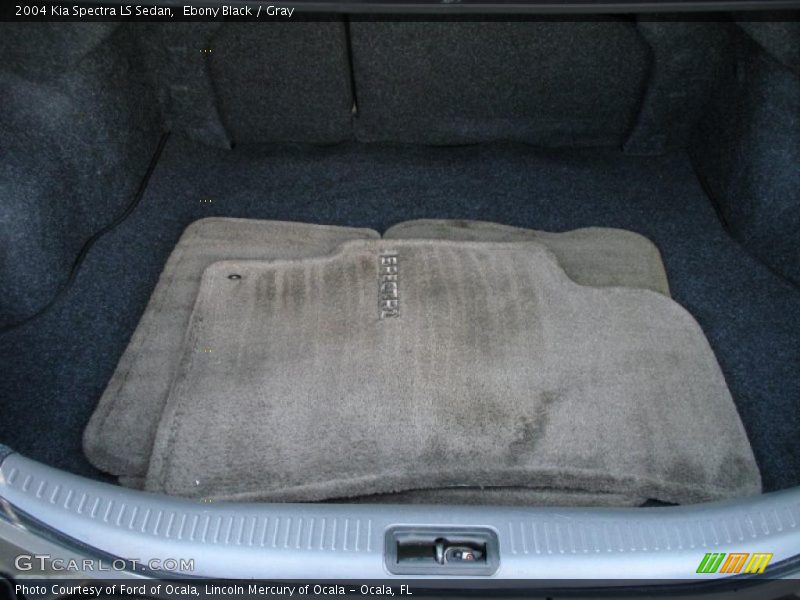 Ebony Black / Gray 2004 Kia Spectra LS Sedan