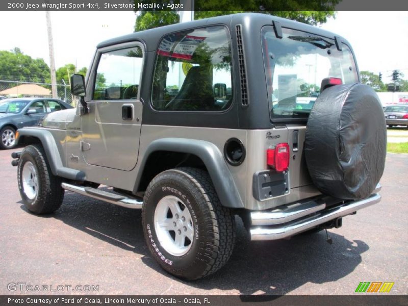 Silverstone Metallic / Agate 2000 Jeep Wrangler Sport 4x4