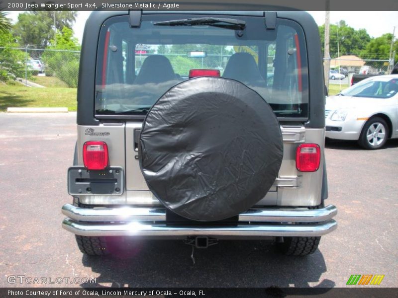 Silverstone Metallic / Agate 2000 Jeep Wrangler Sport 4x4