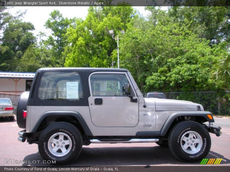Silverstone Metallic / Agate 2000 Jeep Wrangler Sport 4x4