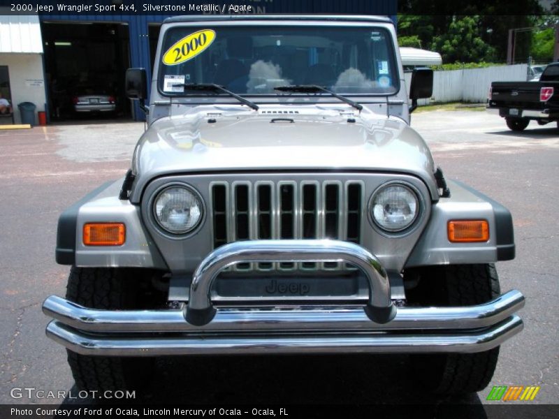 Silverstone Metallic / Agate 2000 Jeep Wrangler Sport 4x4