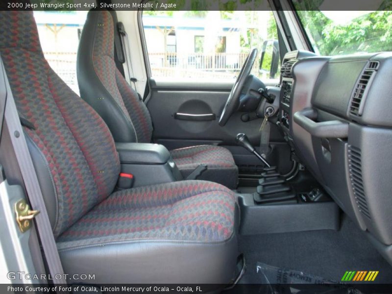Silverstone Metallic / Agate 2000 Jeep Wrangler Sport 4x4