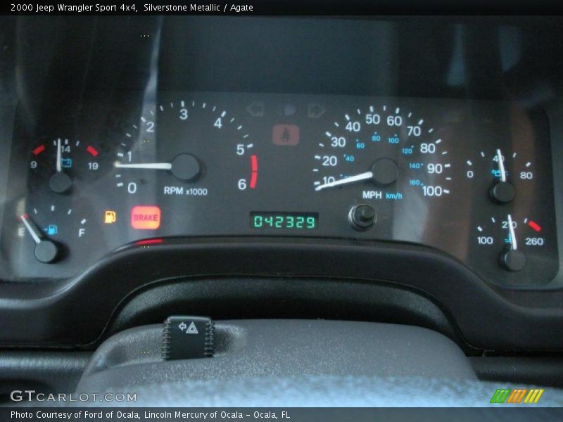 Silverstone Metallic / Agate 2000 Jeep Wrangler Sport 4x4