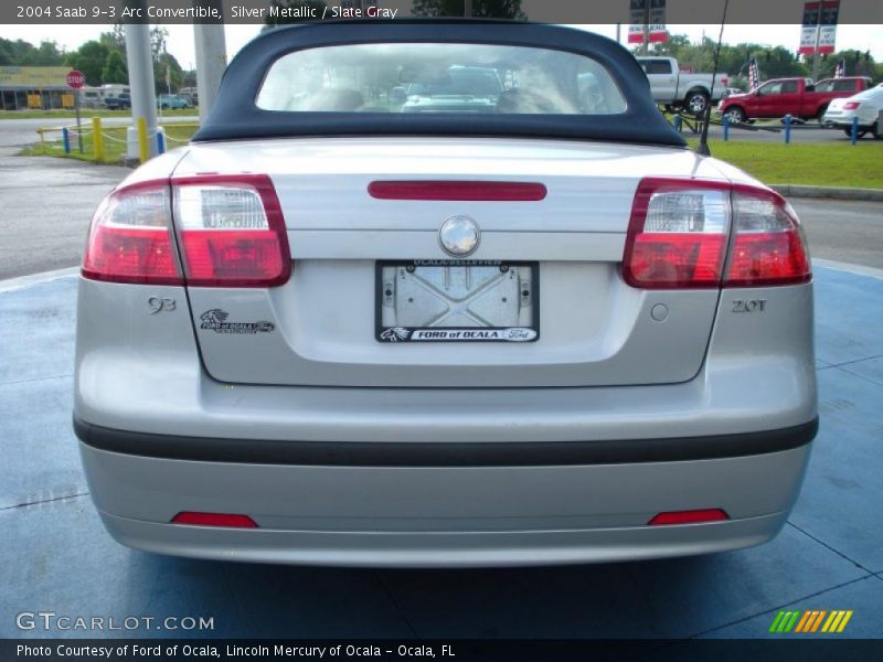 Silver Metallic / Slate Gray 2004 Saab 9-3 Arc Convertible