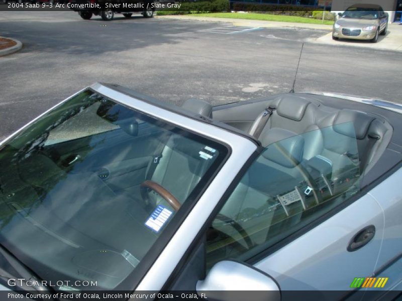 Silver Metallic / Slate Gray 2004 Saab 9-3 Arc Convertible