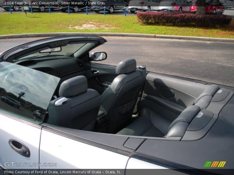 Silver Metallic / Slate Gray 2004 Saab 9-3 Arc Convertible