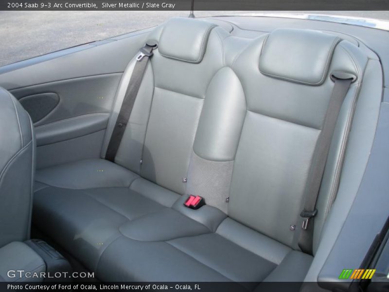 Silver Metallic / Slate Gray 2004 Saab 9-3 Arc Convertible