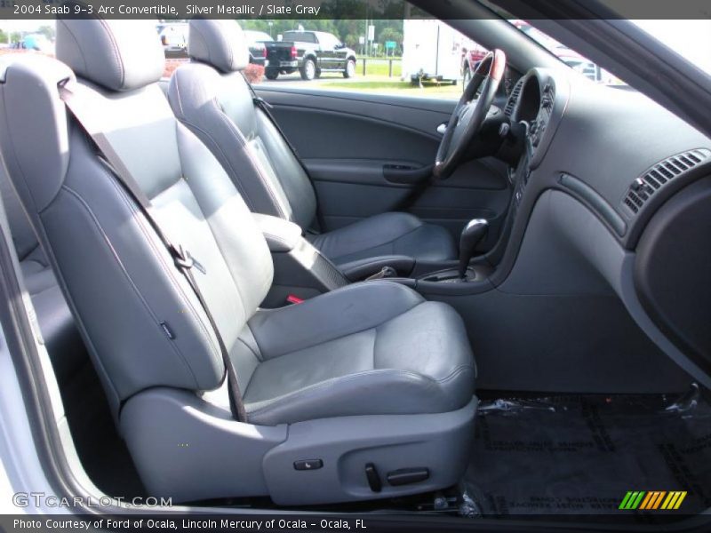 Silver Metallic / Slate Gray 2004 Saab 9-3 Arc Convertible