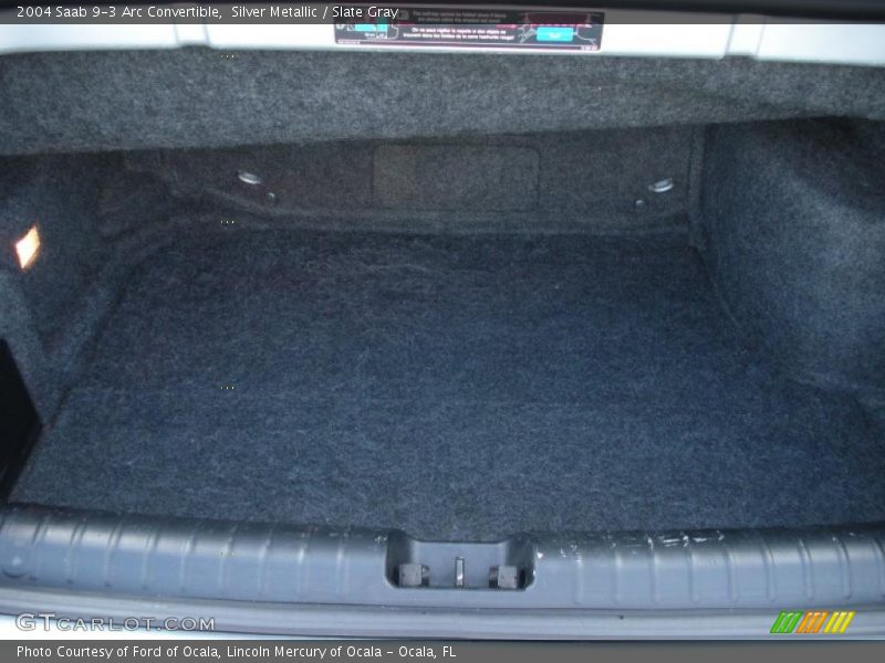 Silver Metallic / Slate Gray 2004 Saab 9-3 Arc Convertible