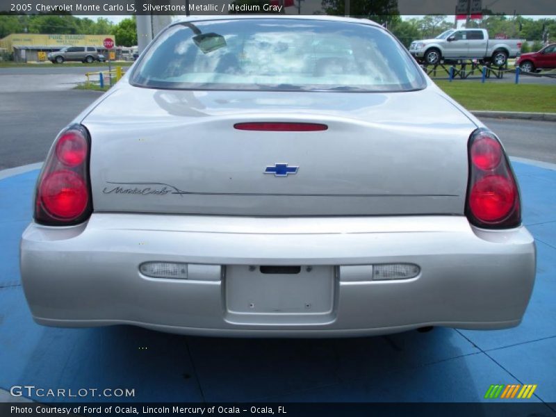 Silverstone Metallic / Medium Gray 2005 Chevrolet Monte Carlo LS