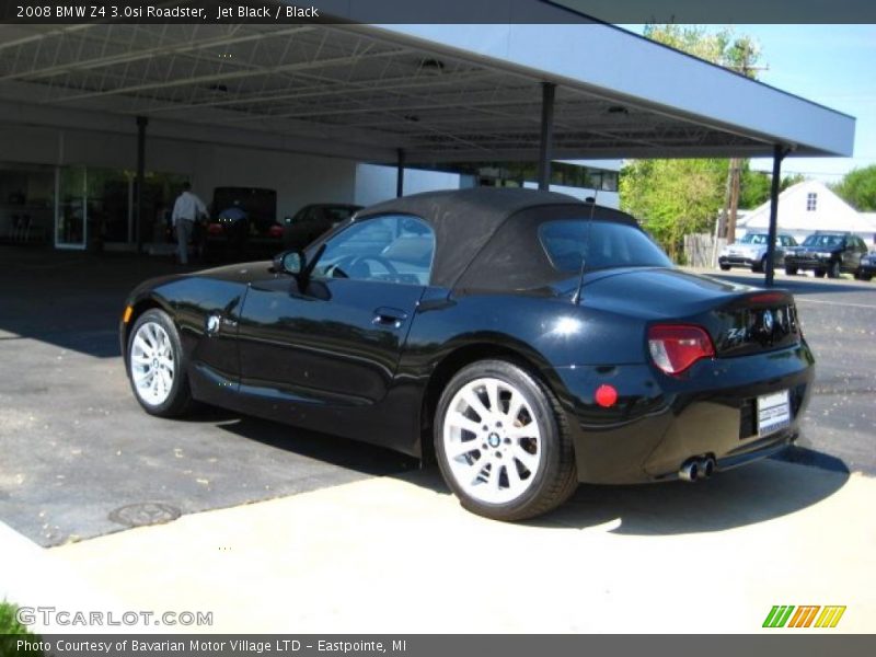 Jet Black / Black 2008 BMW Z4 3.0si Roadster