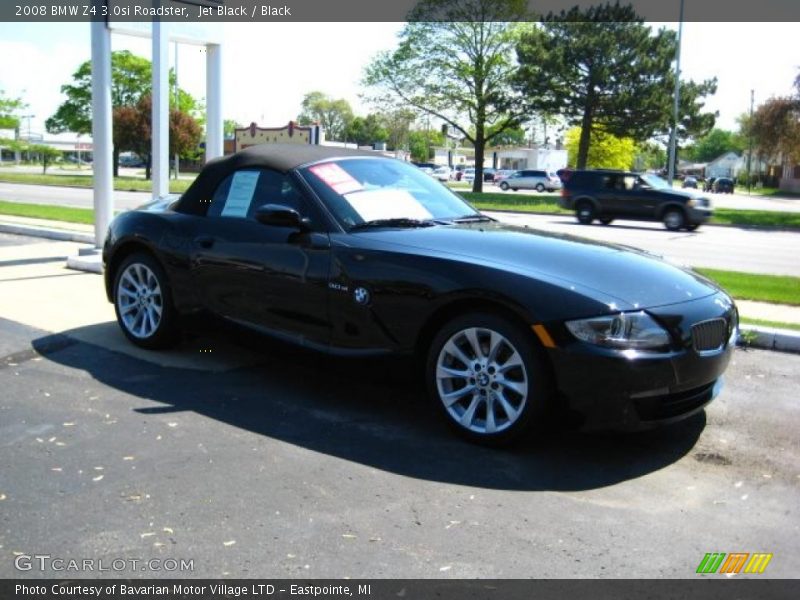 Jet Black / Black 2008 BMW Z4 3.0si Roadster