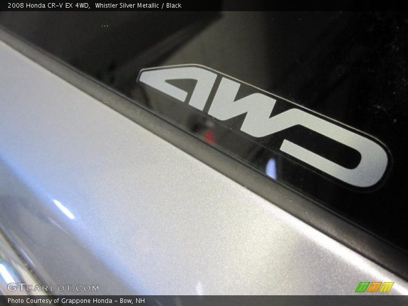 Whistler Silver Metallic / Black 2008 Honda CR-V EX 4WD