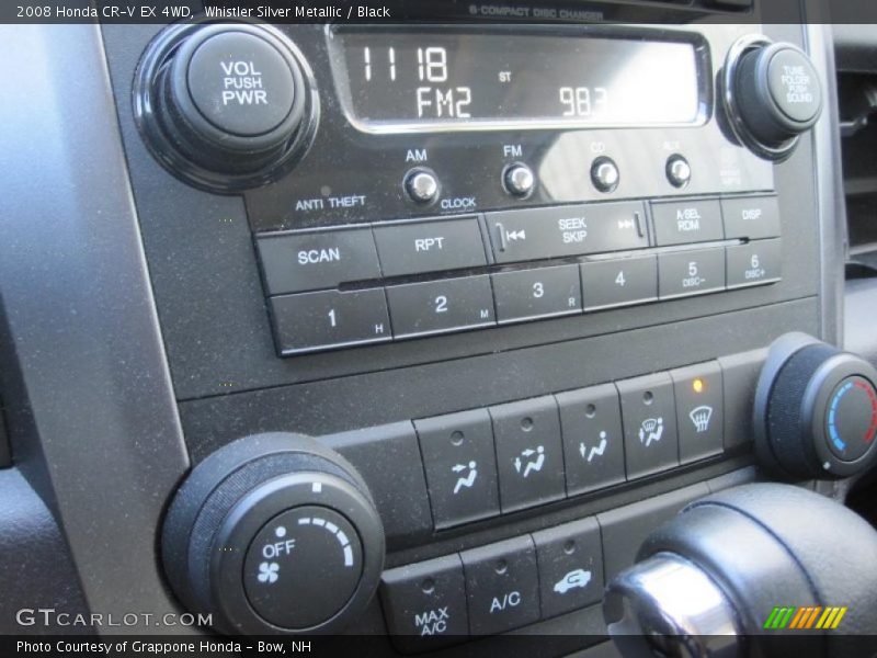 Whistler Silver Metallic / Black 2008 Honda CR-V EX 4WD