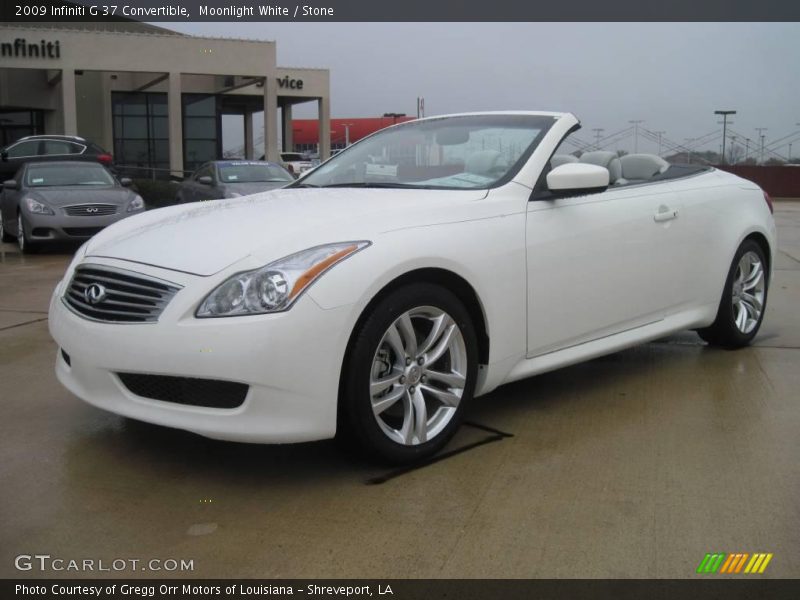 Moonlight White / Stone 2009 Infiniti G 37 Convertible