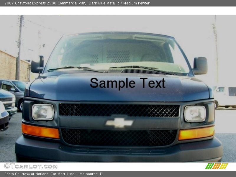 Dark Blue Metallic / Medium Pewter 2007 Chevrolet Express 2500 Commercial Van