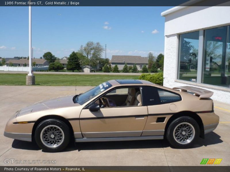  1986 Fiero GT Gold Metallic