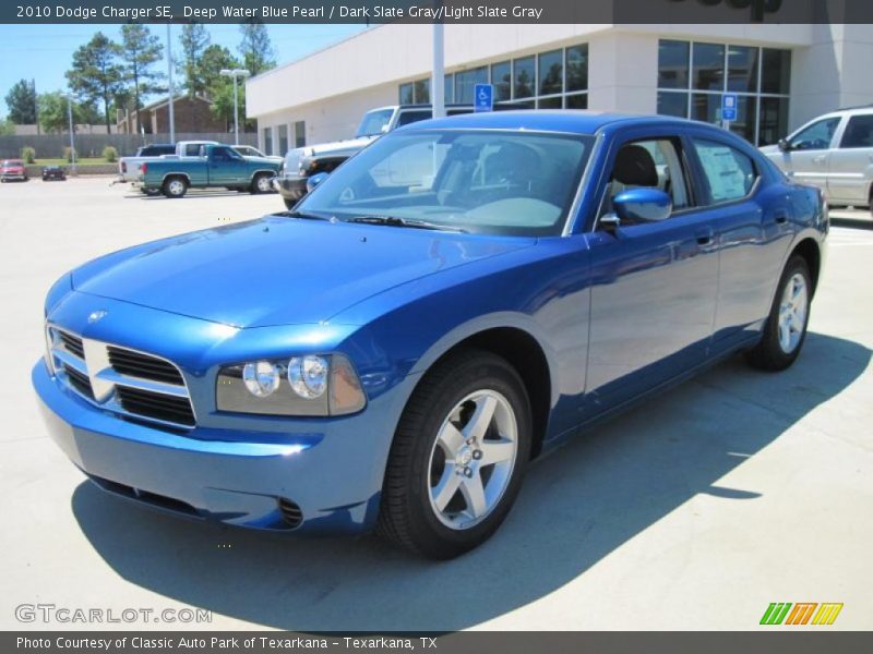 Deep Water Blue Pearl / Dark Slate Gray/Light Slate Gray 2010 Dodge Charger SE