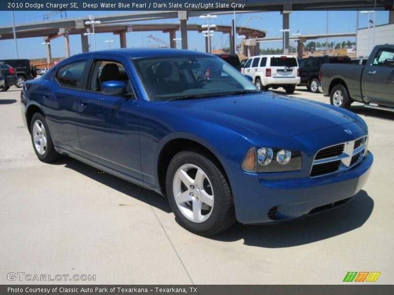 Deep Water Blue Pearl / Dark Slate Gray/Light Slate Gray 2010 Dodge Charger SE