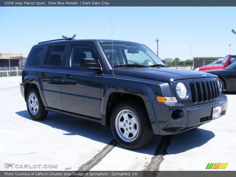 Steel Blue Metallic / Dark Slate Gray 2008 Jeep Patriot Sport
