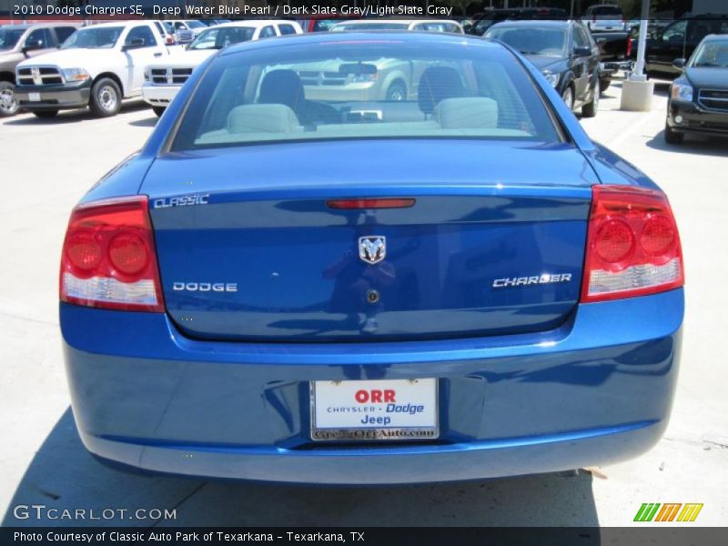 Deep Water Blue Pearl / Dark Slate Gray/Light Slate Gray 2010 Dodge Charger SE