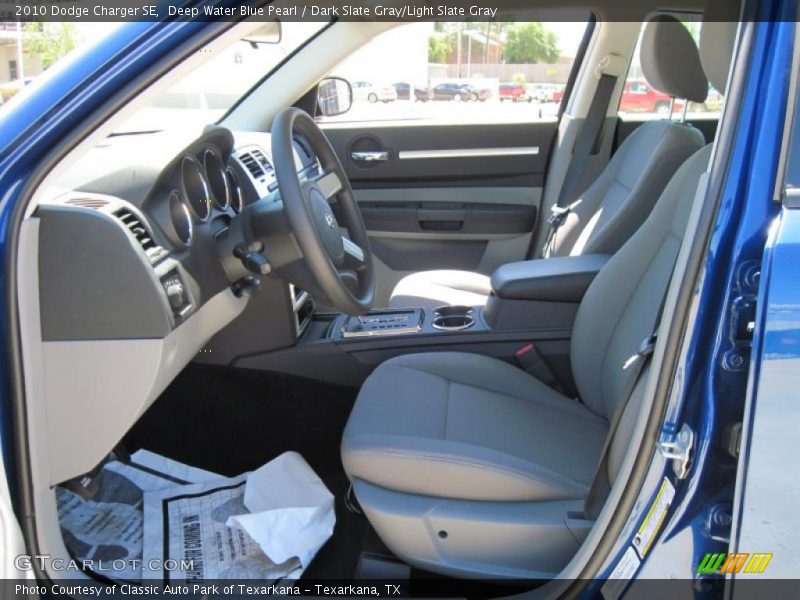 Deep Water Blue Pearl / Dark Slate Gray/Light Slate Gray 2010 Dodge Charger SE