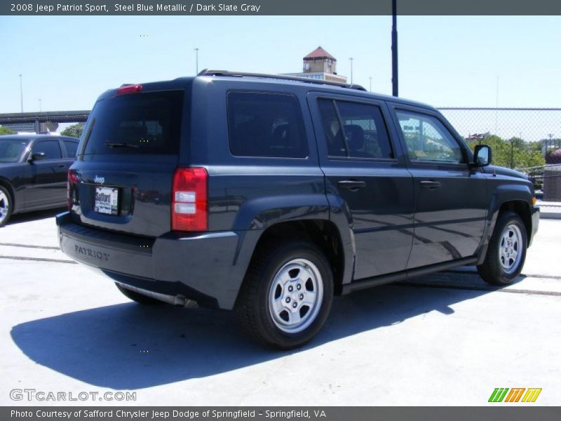 Steel Blue Metallic / Dark Slate Gray 2008 Jeep Patriot Sport