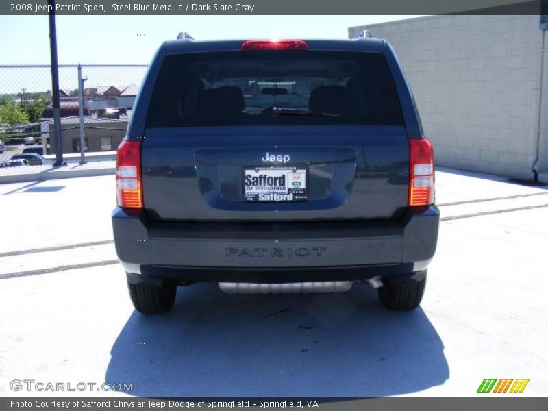 Steel Blue Metallic / Dark Slate Gray 2008 Jeep Patriot Sport