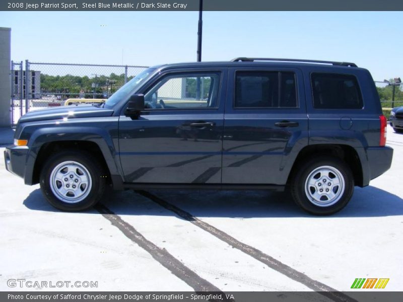 Steel Blue Metallic / Dark Slate Gray 2008 Jeep Patriot Sport