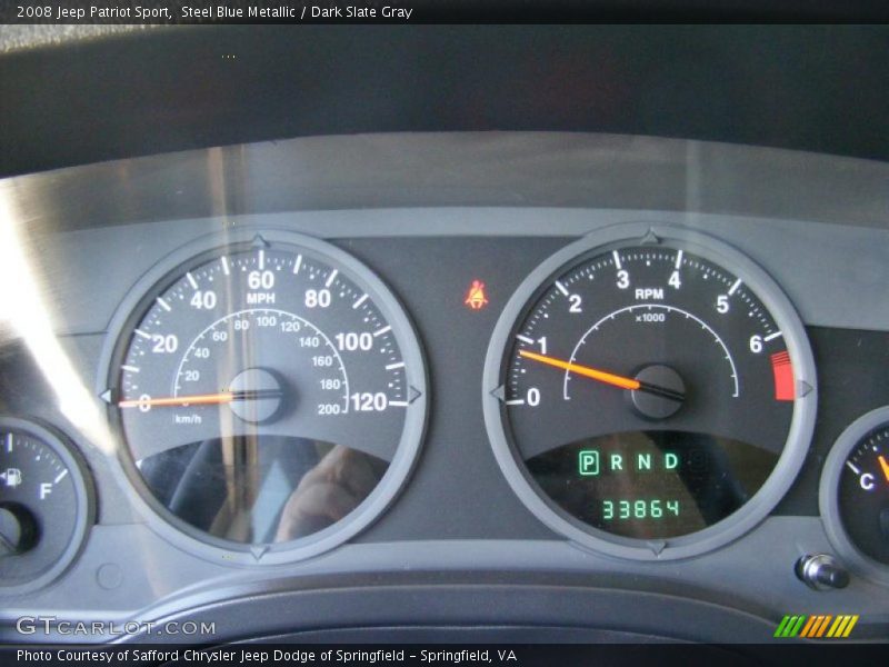 Steel Blue Metallic / Dark Slate Gray 2008 Jeep Patriot Sport