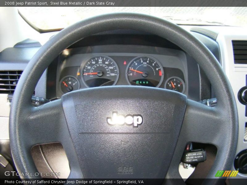 Steel Blue Metallic / Dark Slate Gray 2008 Jeep Patriot Sport