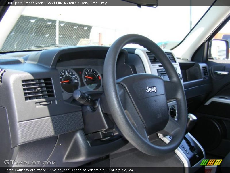 Steel Blue Metallic / Dark Slate Gray 2008 Jeep Patriot Sport