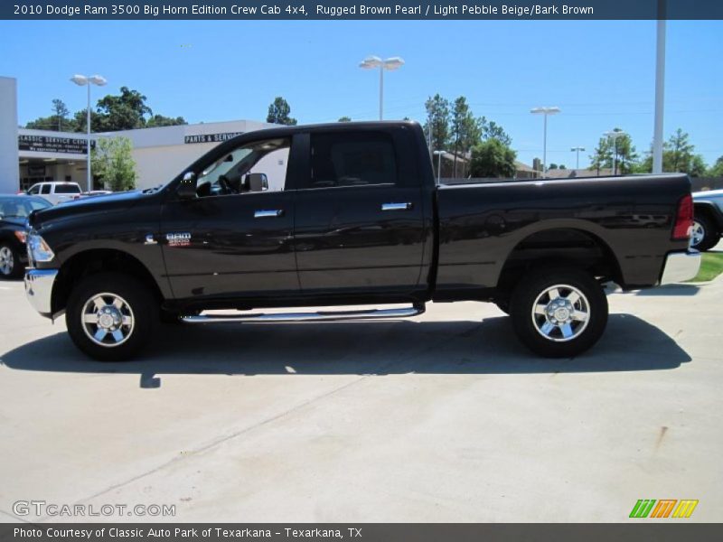 Rugged Brown Pearl / Light Pebble Beige/Bark Brown 2010 Dodge Ram 3500 Big Horn Edition Crew Cab 4x4