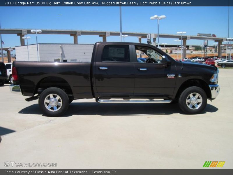 Rugged Brown Pearl / Light Pebble Beige/Bark Brown 2010 Dodge Ram 3500 Big Horn Edition Crew Cab 4x4