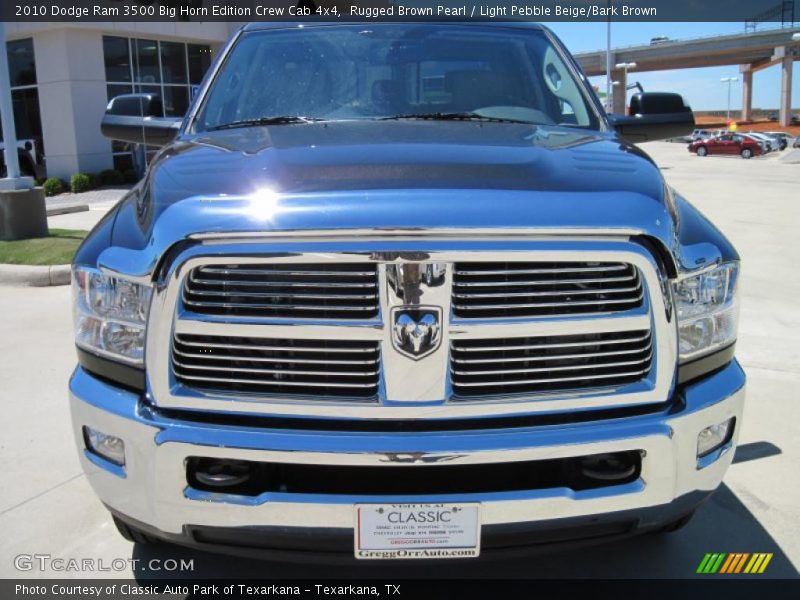 Rugged Brown Pearl / Light Pebble Beige/Bark Brown 2010 Dodge Ram 3500 Big Horn Edition Crew Cab 4x4