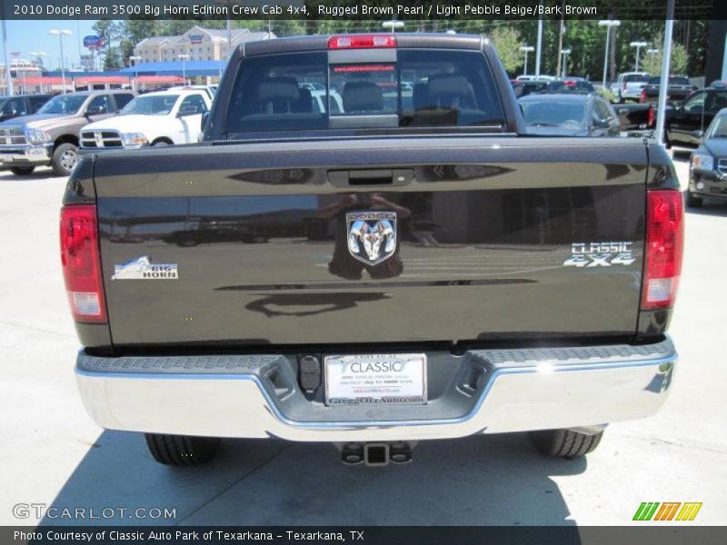 Rugged Brown Pearl / Light Pebble Beige/Bark Brown 2010 Dodge Ram 3500 Big Horn Edition Crew Cab 4x4