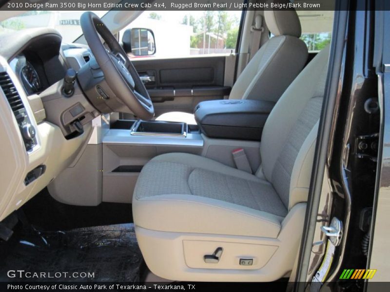 Rugged Brown Pearl / Light Pebble Beige/Bark Brown 2010 Dodge Ram 3500 Big Horn Edition Crew Cab 4x4