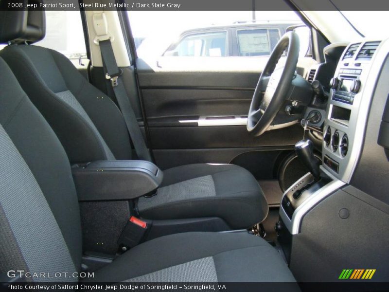 Steel Blue Metallic / Dark Slate Gray 2008 Jeep Patriot Sport