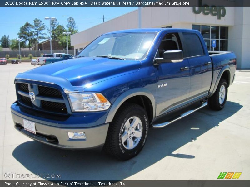 Deep Water Blue Pearl / Dark Slate/Medium Graystone 2010 Dodge Ram 1500 TRX4 Crew Cab 4x4