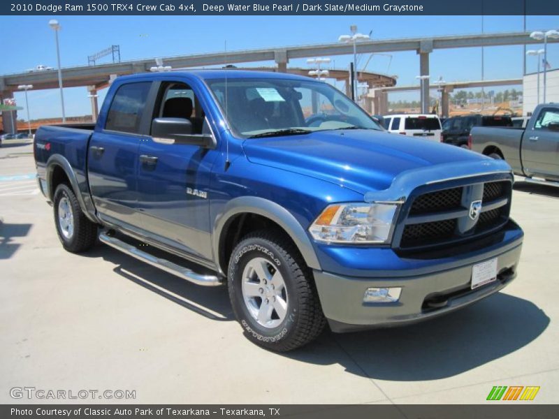 Deep Water Blue Pearl / Dark Slate/Medium Graystone 2010 Dodge Ram 1500 TRX4 Crew Cab 4x4
