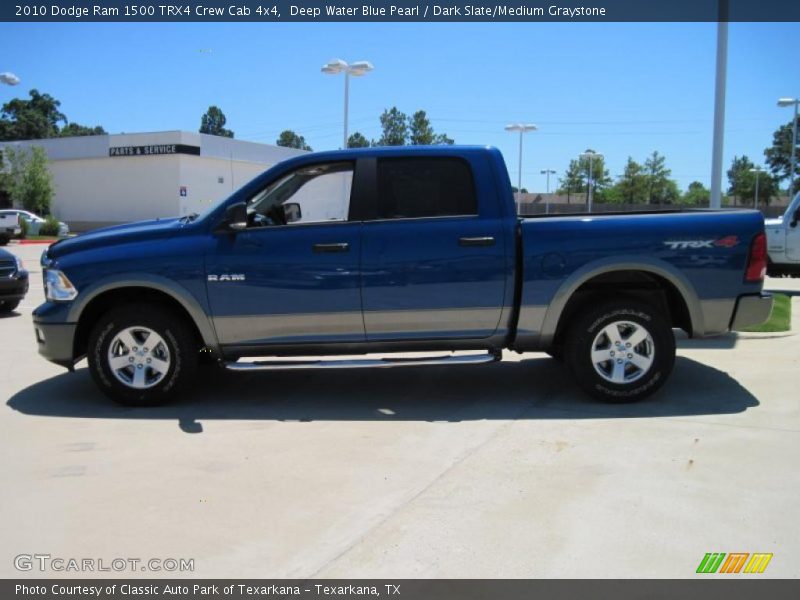 Deep Water Blue Pearl / Dark Slate/Medium Graystone 2010 Dodge Ram 1500 TRX4 Crew Cab 4x4