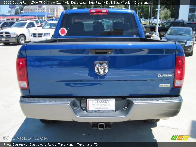 Deep Water Blue Pearl / Dark Slate/Medium Graystone 2010 Dodge Ram 1500 TRX4 Crew Cab 4x4