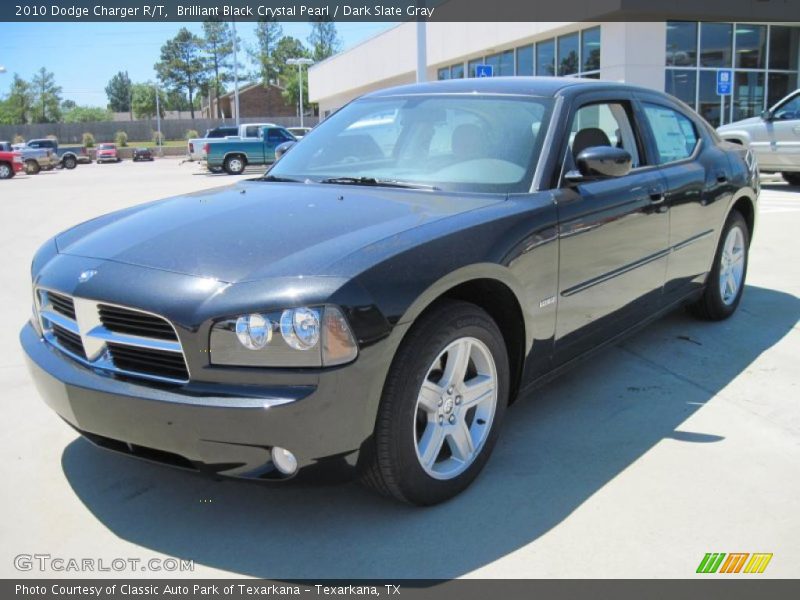 Brilliant Black Crystal Pearl / Dark Slate Gray 2010 Dodge Charger R/T